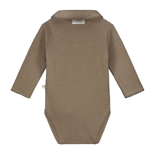 Mats & Merthe Charlotte Overslagromper Korte Mouw Off White 1 Mnd