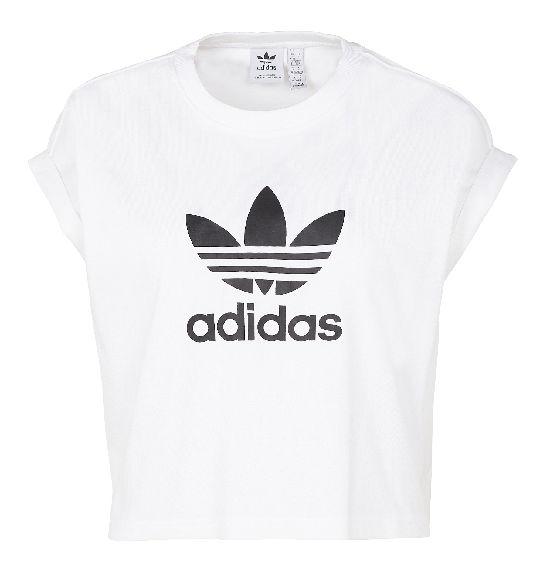 Tee-shirt cour en coton | Blanc