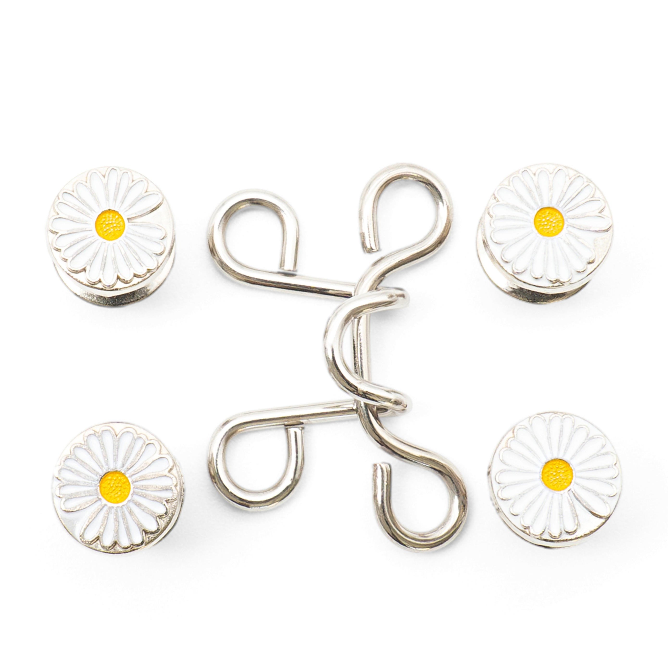 (30mm) Taillenschnalle Hosenbund Knopf Abnehmbarer Jeans Druckknopf - Blume