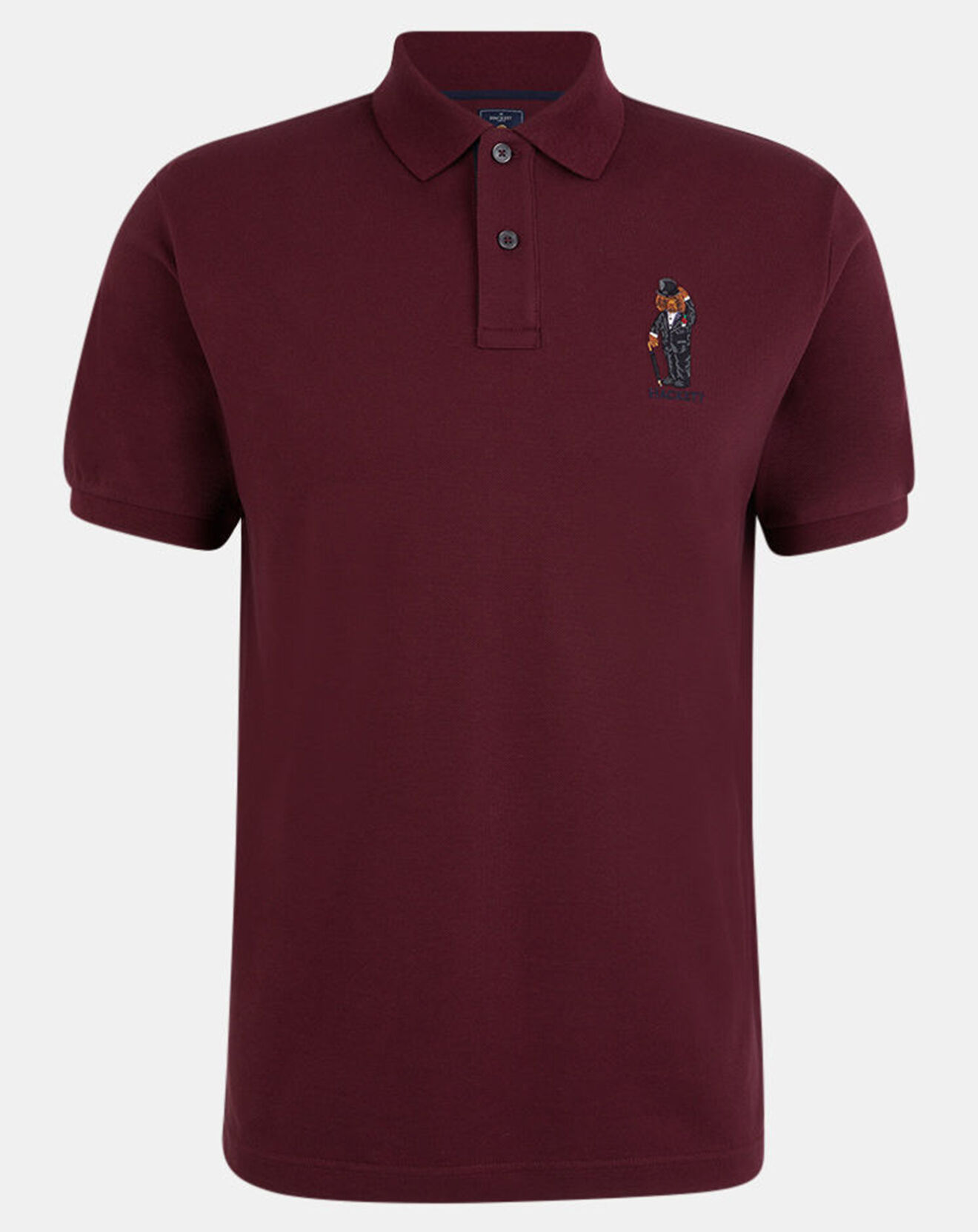 Hackett London Polo droit Dog bordeaux