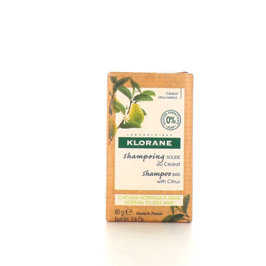 Shampoing solide Klorane - Mangue, Avoine, Cédrat ou Pivoine