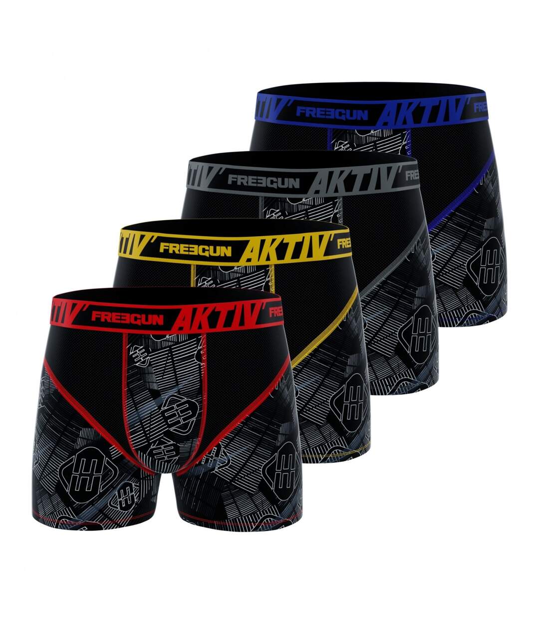 Boxer Homme Sport, Caleçon Homme, AKTIV, Training et Liberté de Mouvement (Lot de 4)