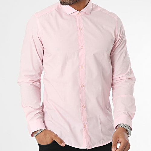 Chemise Manches Longues Rose Clair