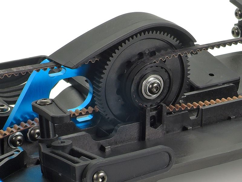 Tamiya Tourenwagen Chassis TA08 Pro 4WD Bausatz, 1:10 4WD Tourenwagen Renn-Chassis mit Riemenantrieb