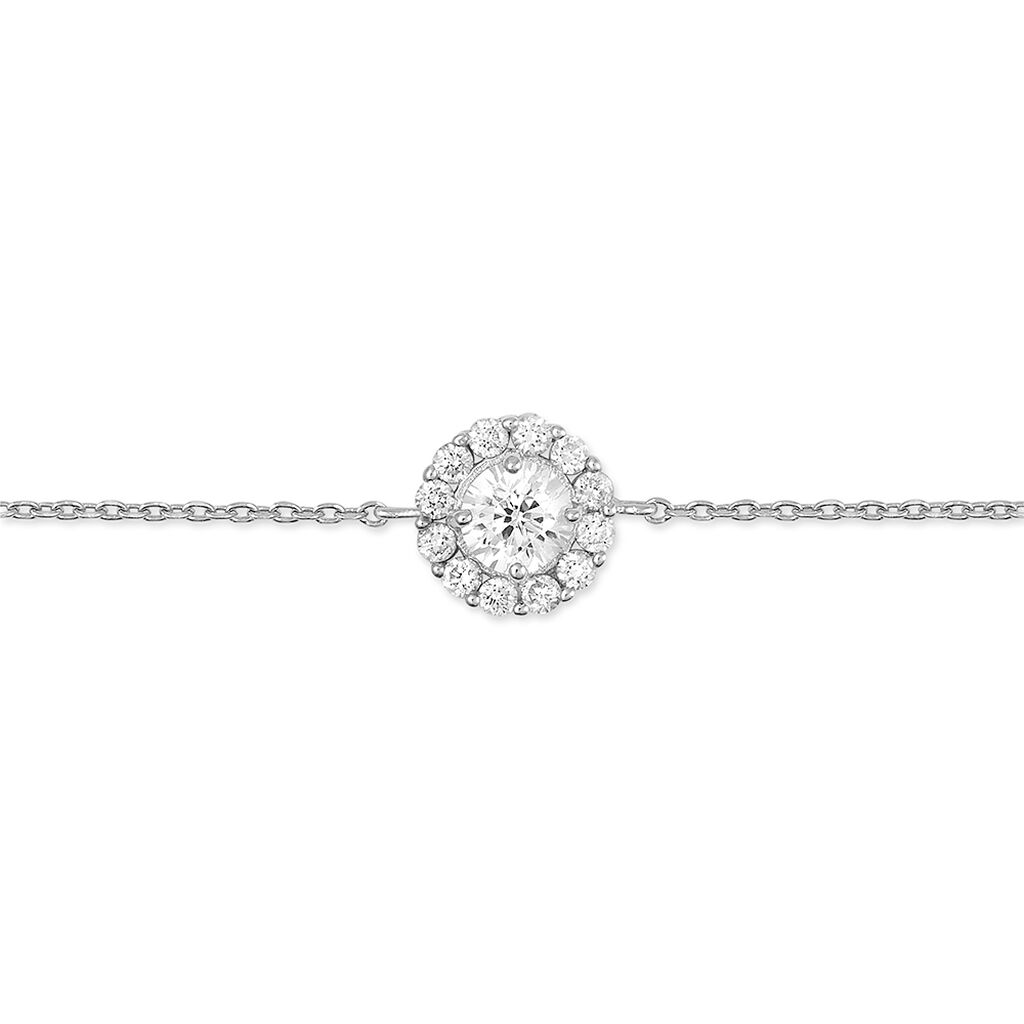 Bracelet Princess Argent Blanc Oxyde De Zirconium