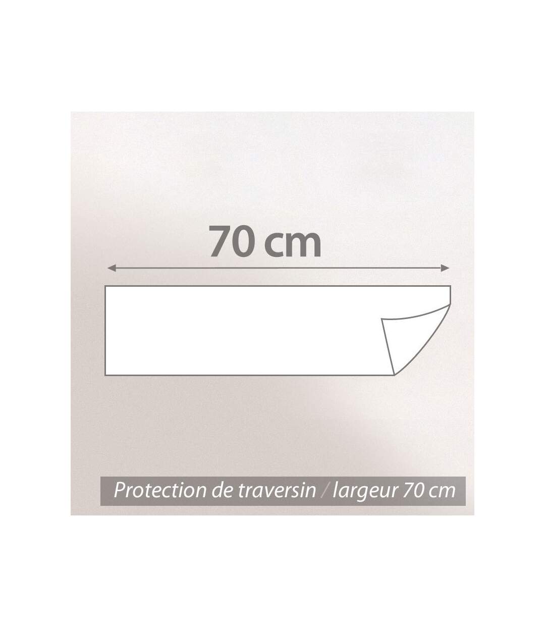 Housse de Protection de traversin absorbante Antonin Blanc 90 cm