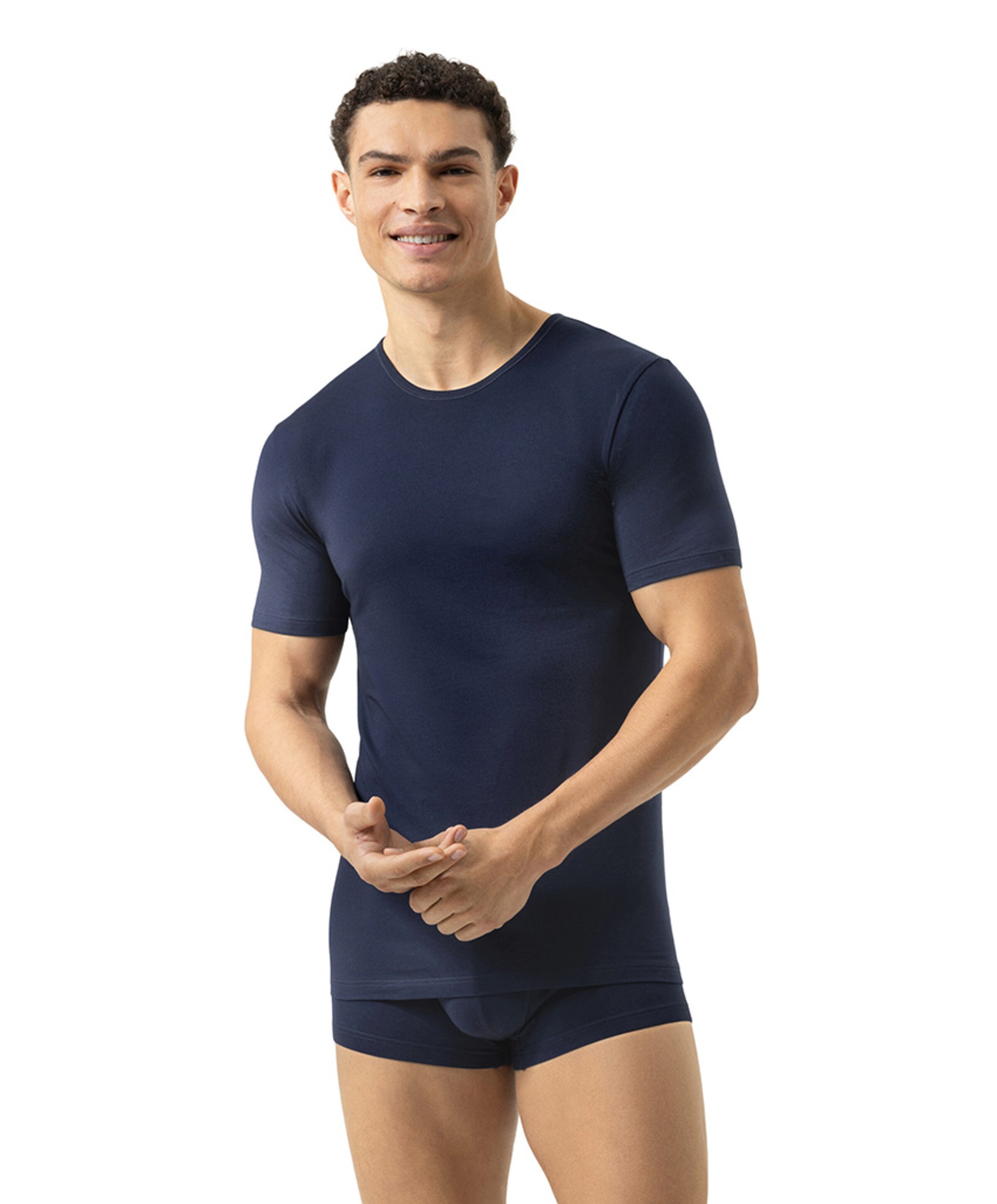 Mey Heren T-shirt blauw