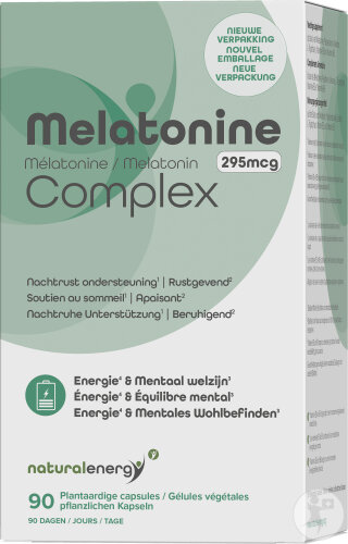 Natural Energy Melatonine Complex 295 MCG 90 Gélules