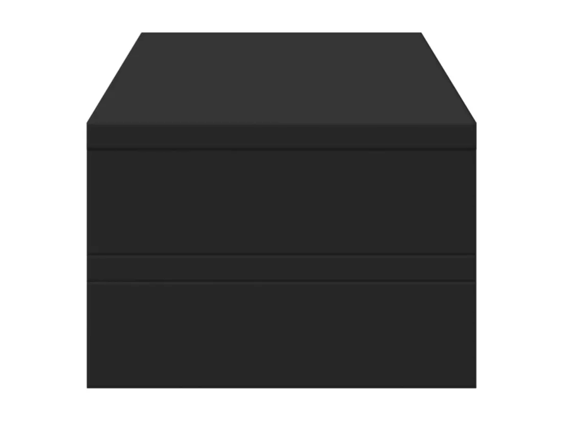 Support de moniteur noir 54x22x15 cm bois d'ingénierie