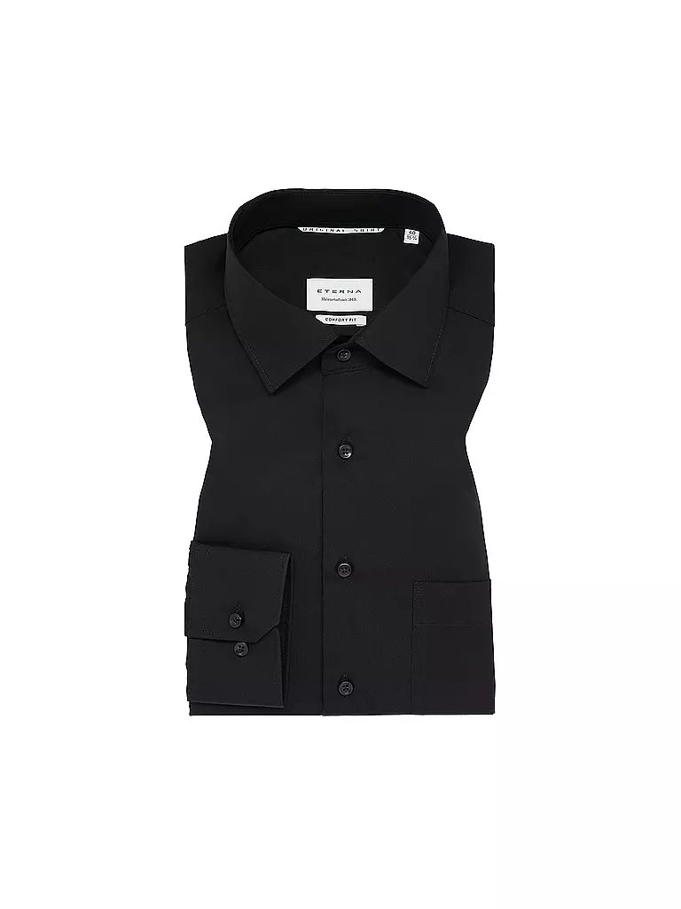 ETERNA Hemd Comfort Fit schwarz