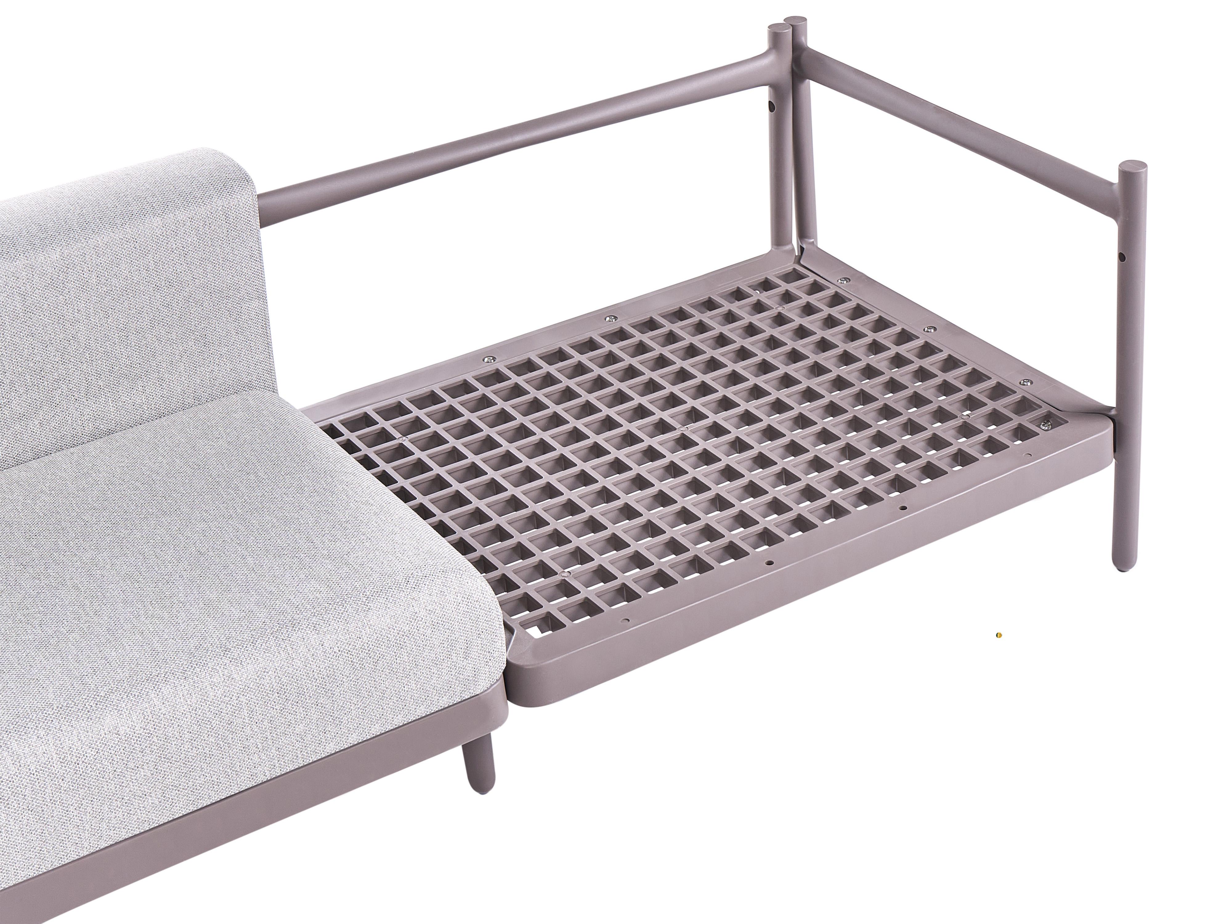 Loungeset met tafel 4-zits FERRETTI Taupe
