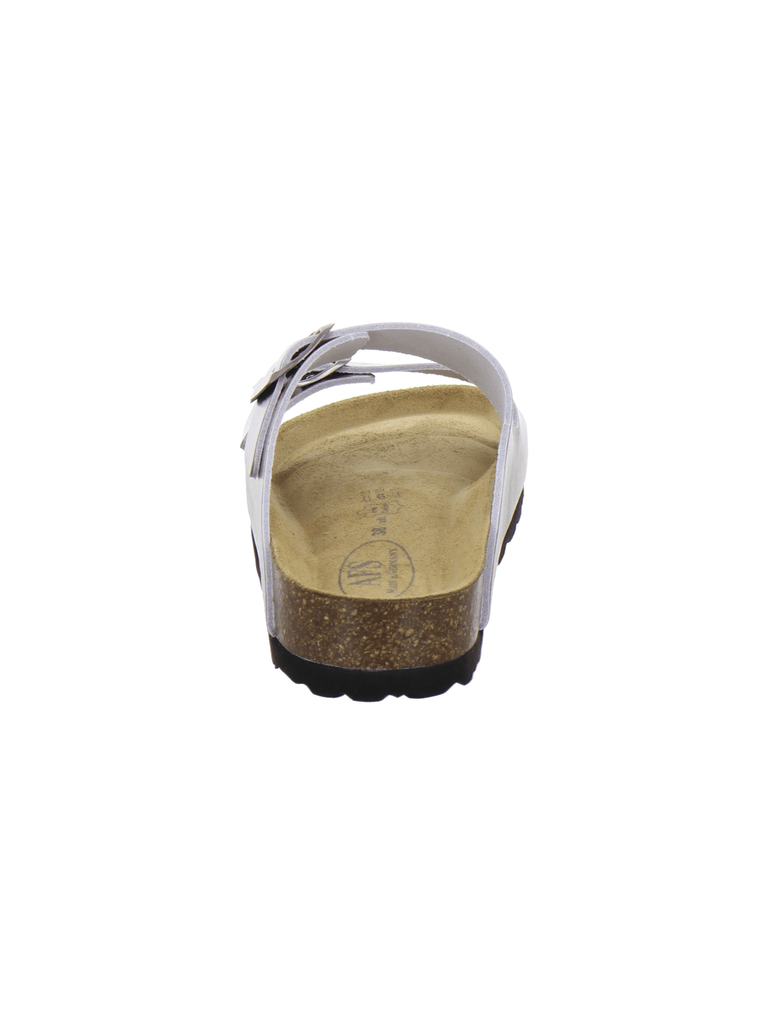 Pantoletten Damen Zweischnaller metallic