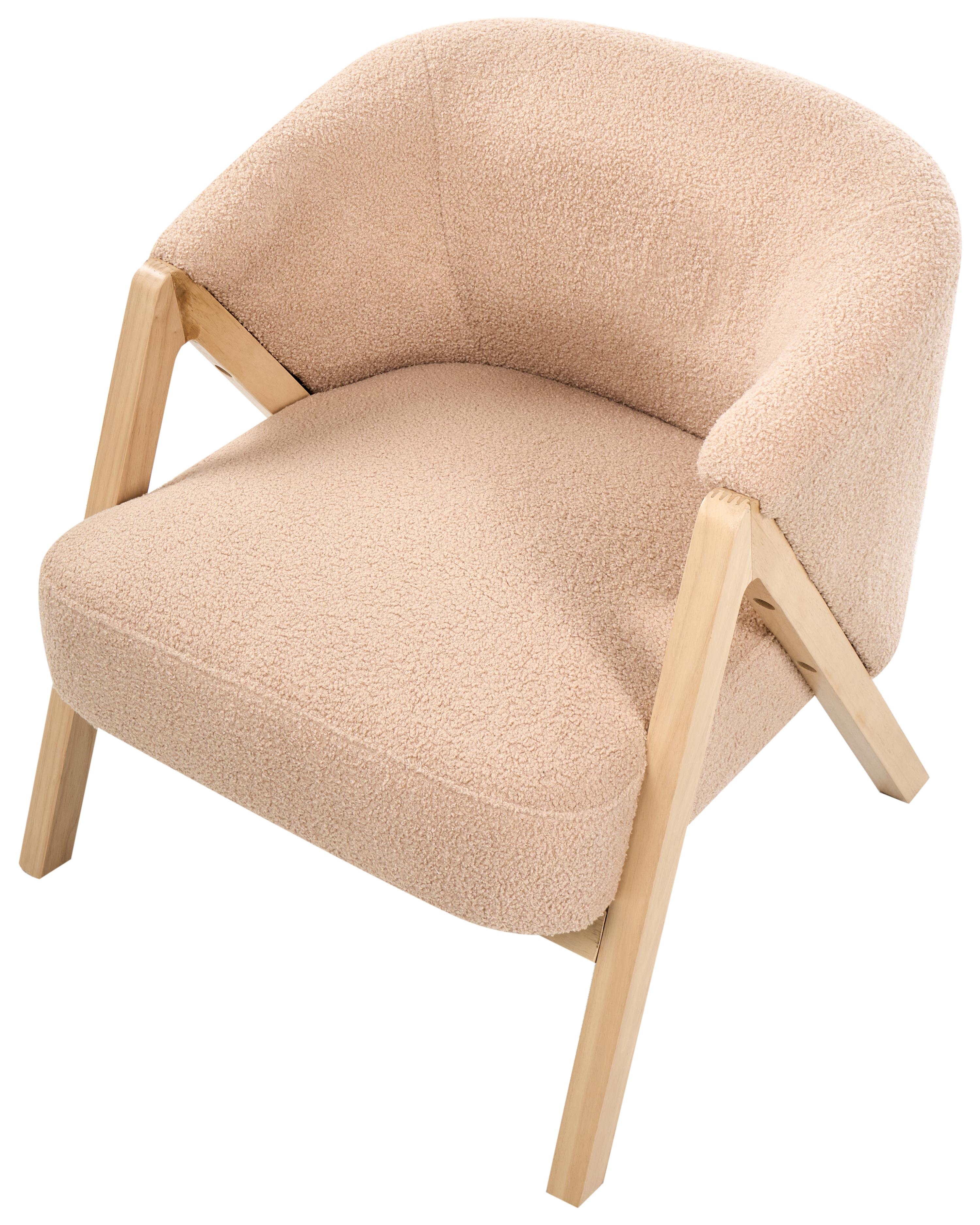 Fauteuil SKEI Bouclé Beige