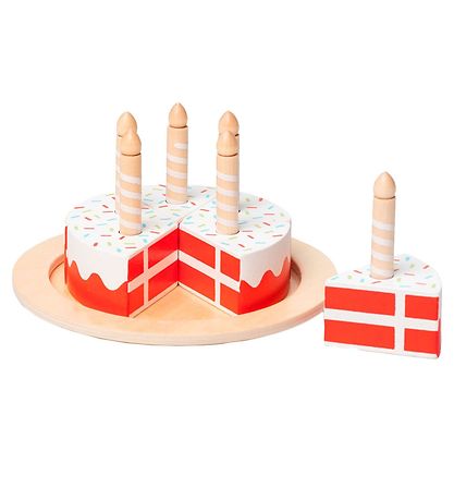 MaMaMeMo Legemad - F?dselsdagskage m. Danskflag - Tr?
