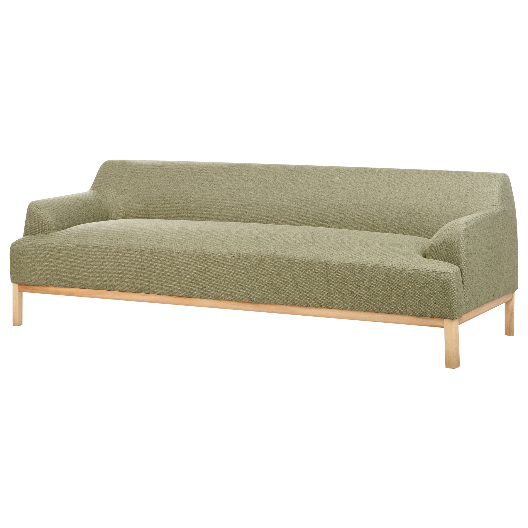 Beliani - SOSJO - Driezitsbank - Olijfgroen - Polyester