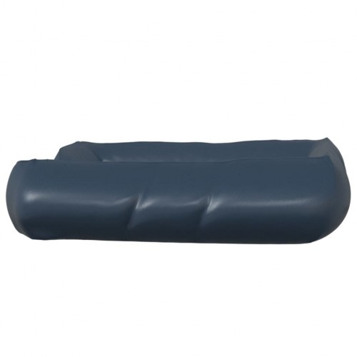Cama retangular acolchoada cinza-escura para cães Vidaxl