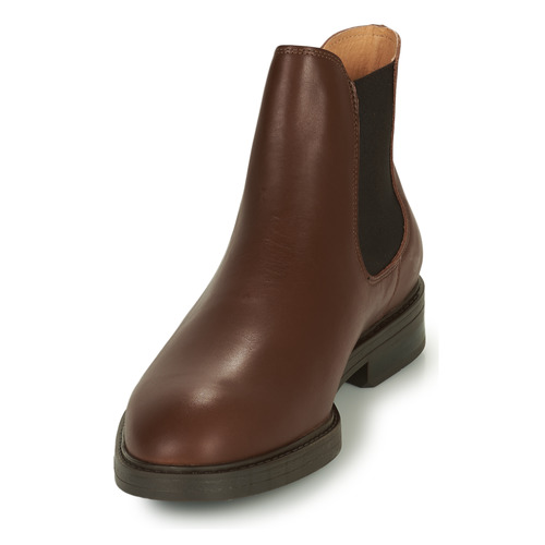Selected - SLHBLAKE LEATHER CHELSEA BOOT - Marron