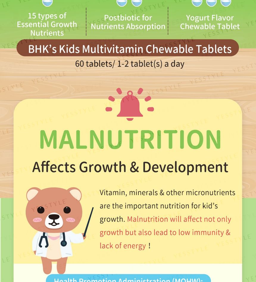 BHK's - Multivitamine Kauwtablet voor Kinderen met Yoghurtsmaak