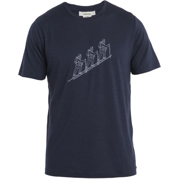 T-shirt randonnée ICEBREAKER M MER 150 TECH LITE II SS TEE NATURAL SK MIDNIGHT NAVY