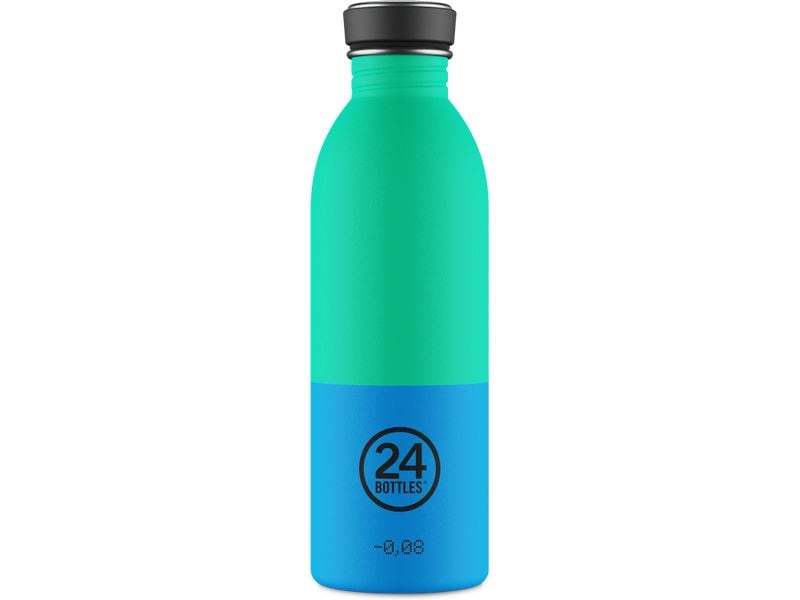 24Bottles Trinkflasche Urban 500 ml, Wave Trinkflasche aus rostfreiem Edelstahl