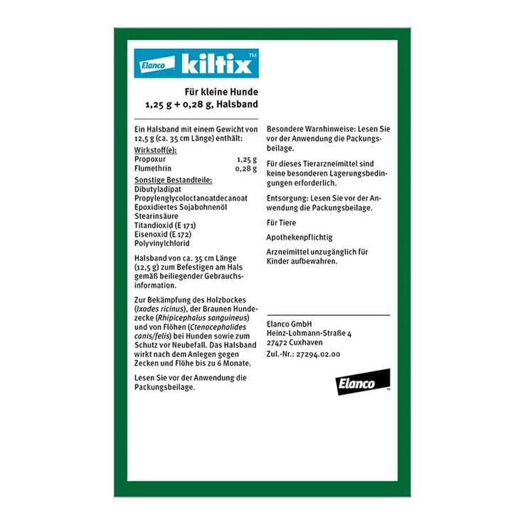 Kiltix für kleine Hunde Halsband, 1 St