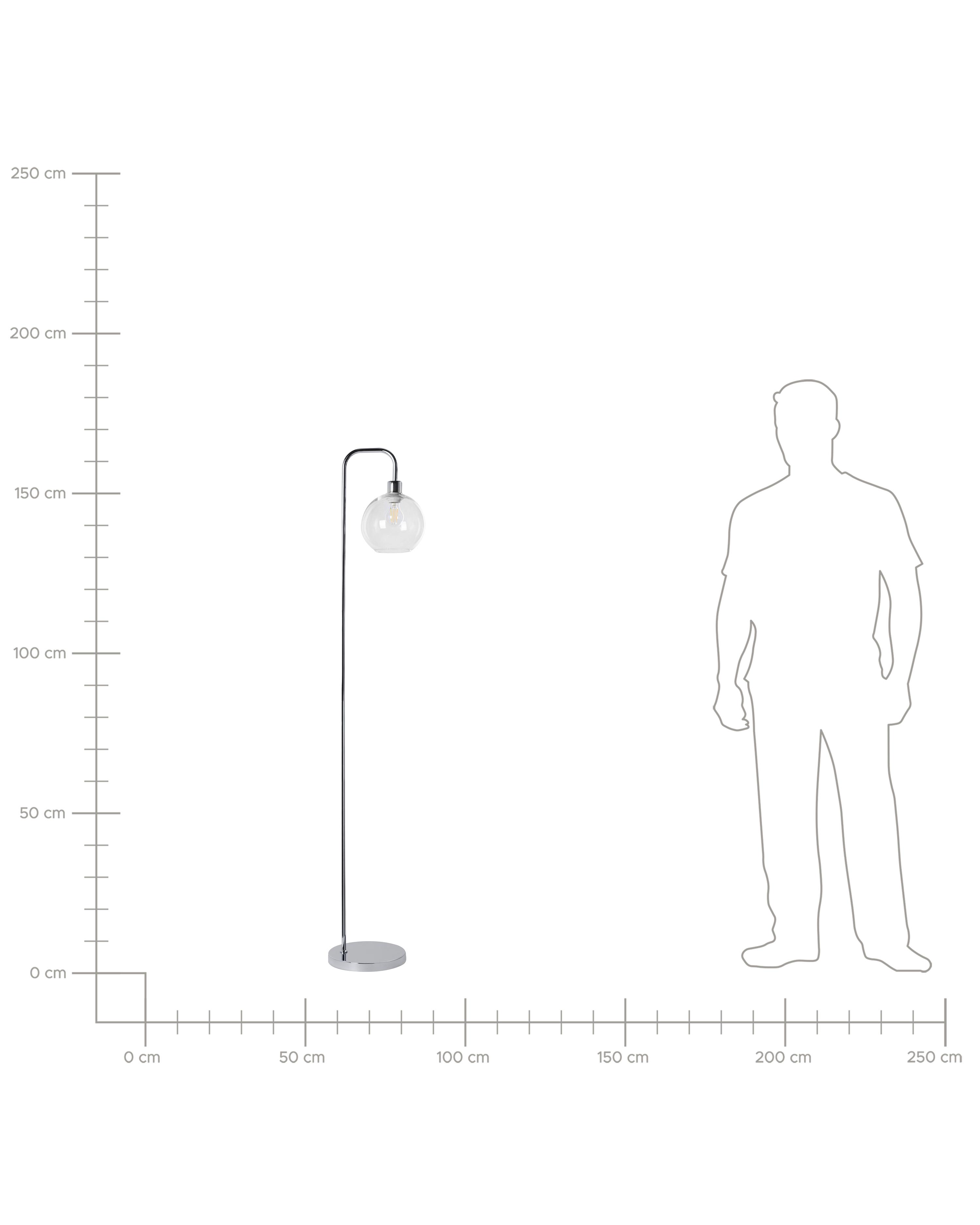 Staande lamp OKAVANGO Metaal Zilver