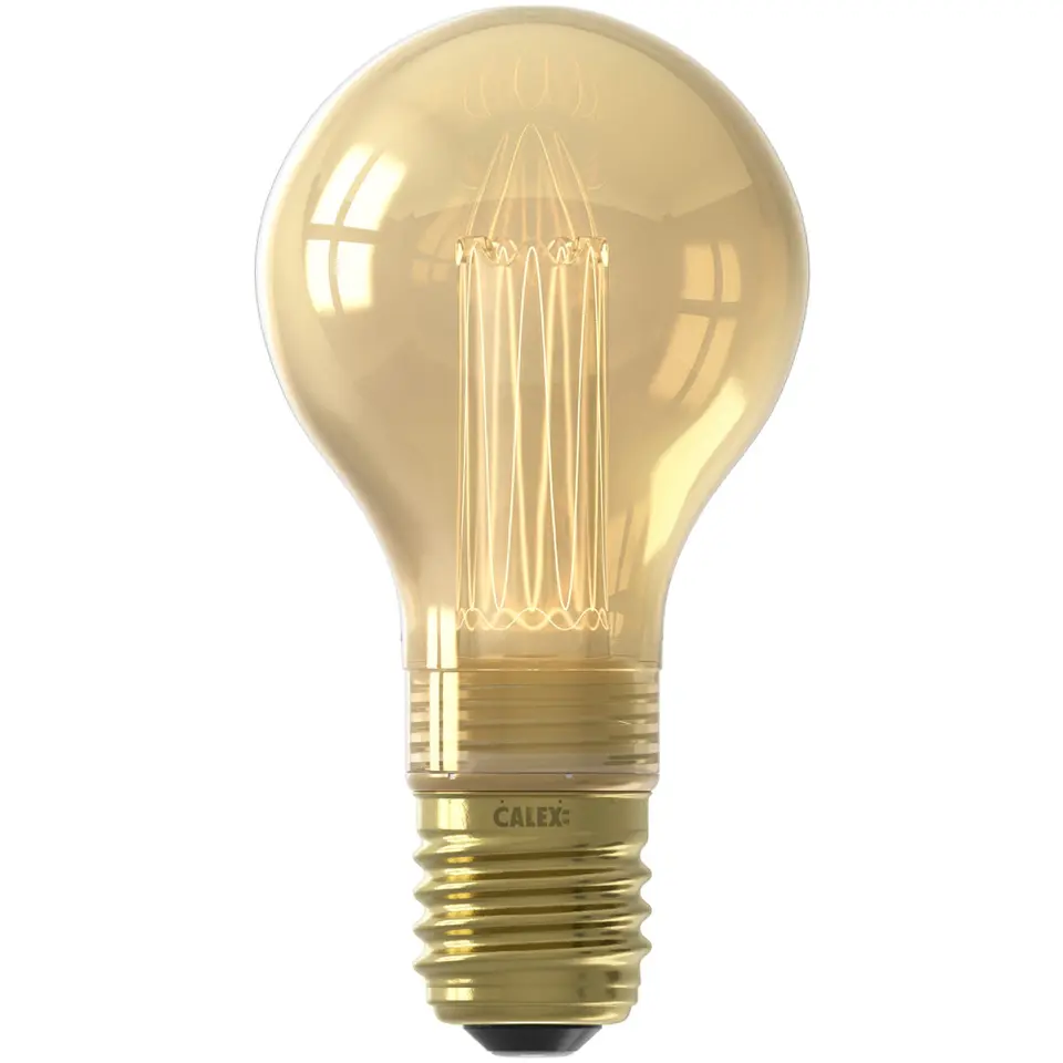 Calex LED standaardlamp - goudkleur - E27 - 3,5W - 120LM - dimbaar