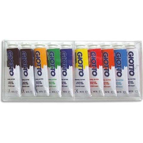 Gouache en tube Extra Fine, étui de 10