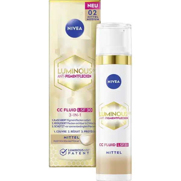 CC Fluid Luminous630° Anti-Pigmentflecken LSF 30 mittel