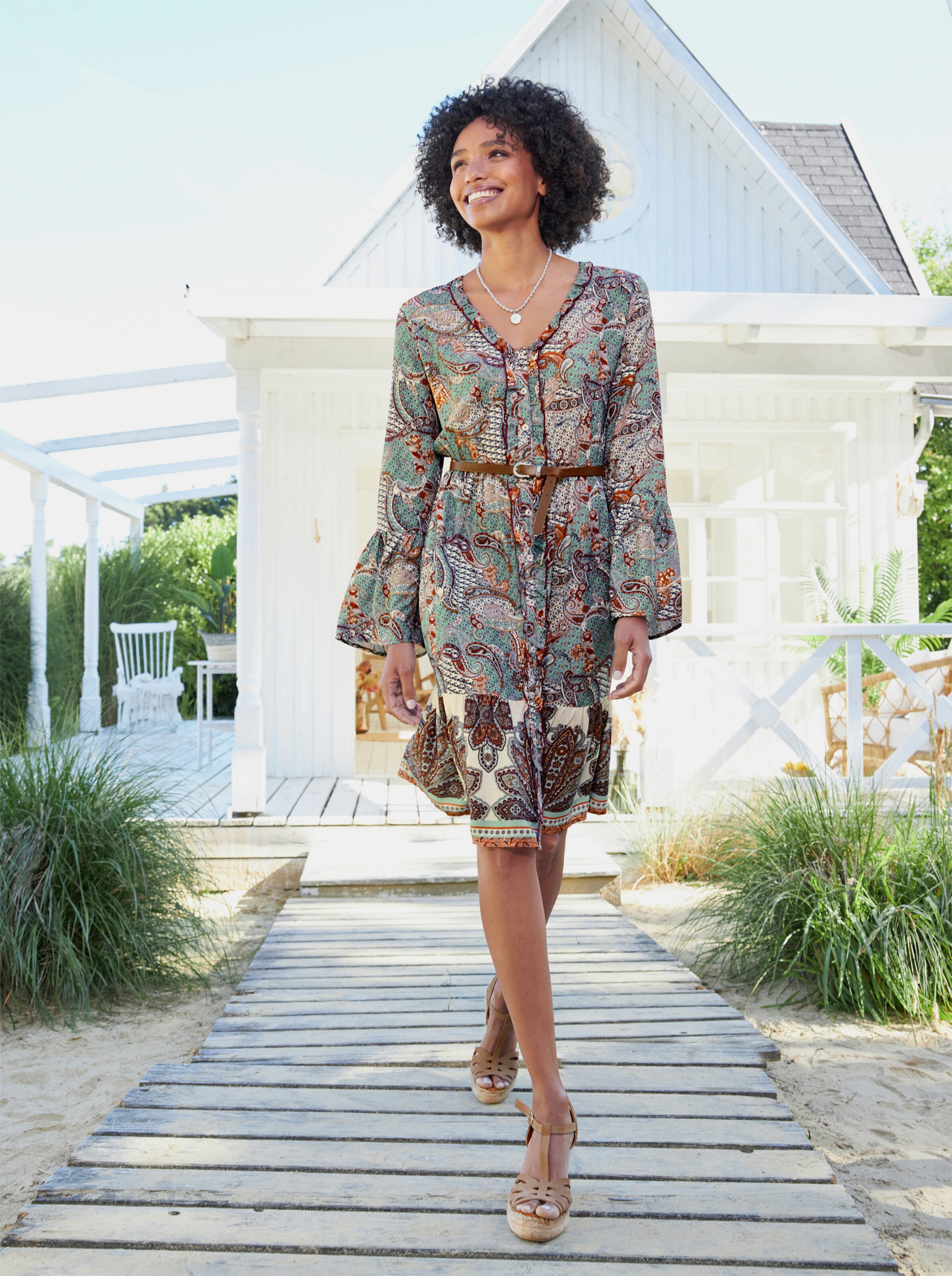 Druck-Kleid