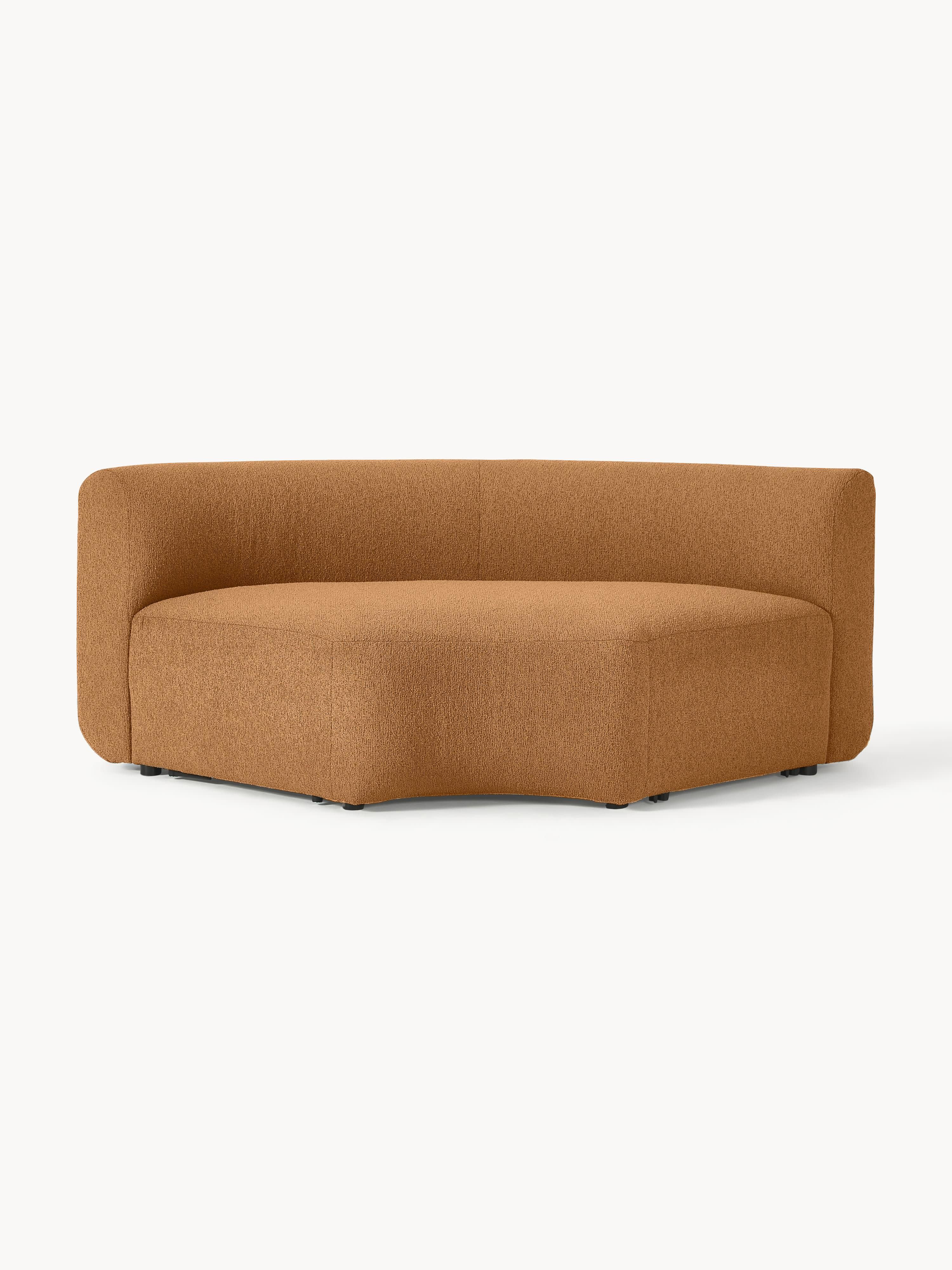 Ronde bouclé hoekmodule Sofia