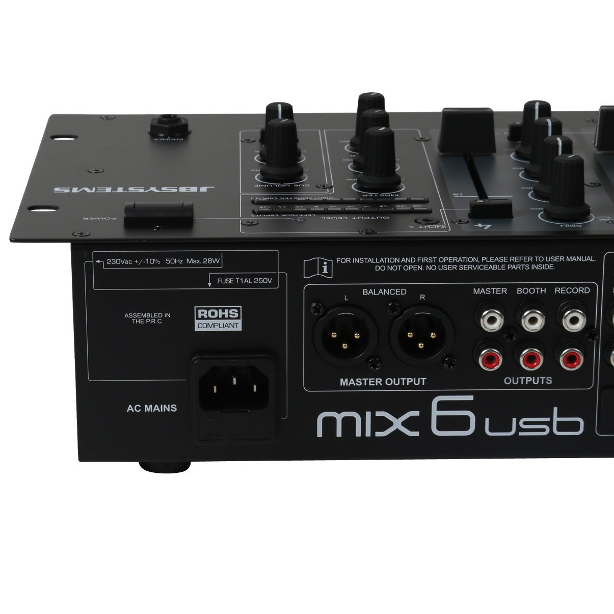 JB systems MIX6usb 19 inch rackmixer