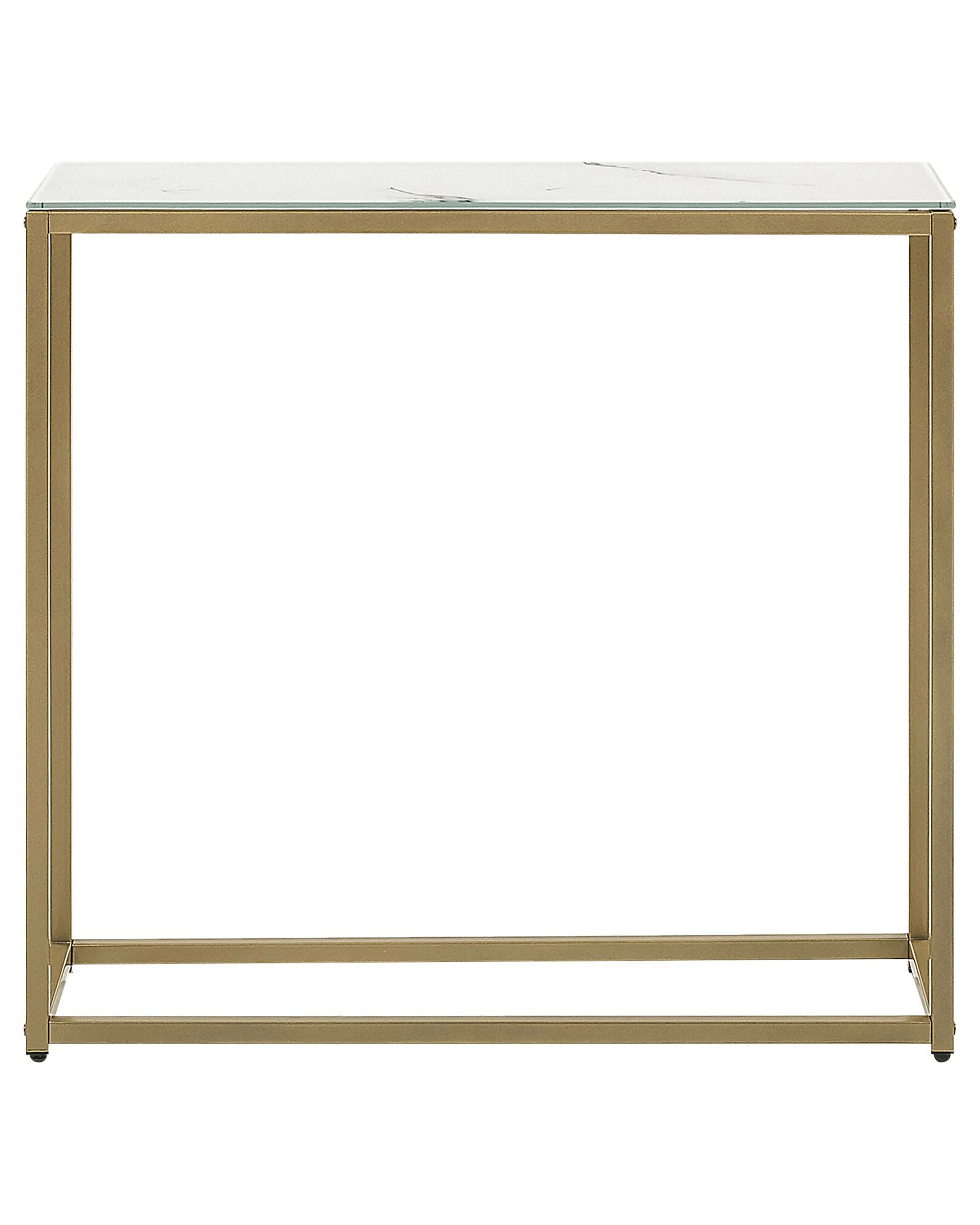 Sidetable DELANO Veiligheidsglas Marmer/goud