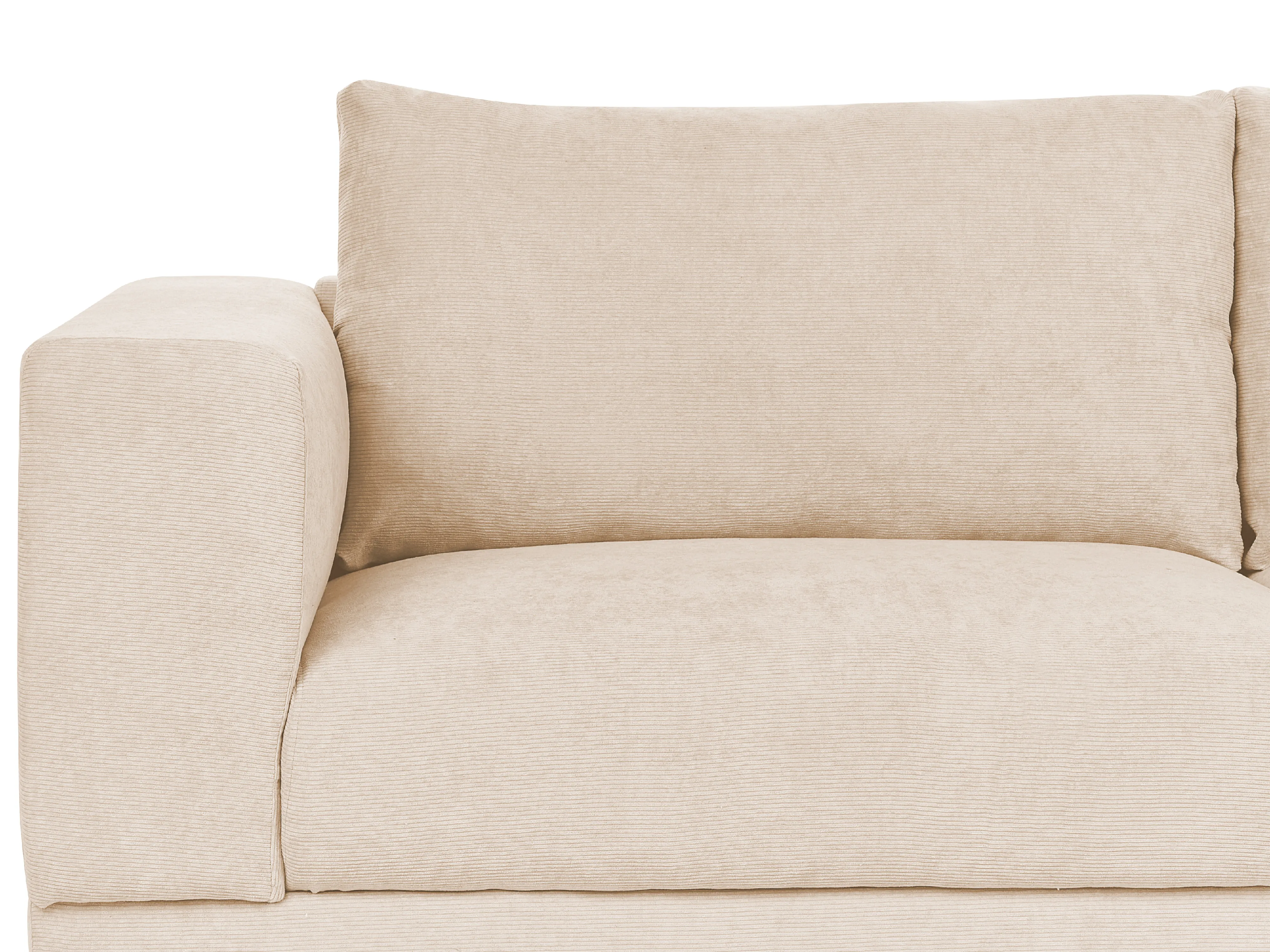 Bank 3-zits NIVALA Corduroy Beige