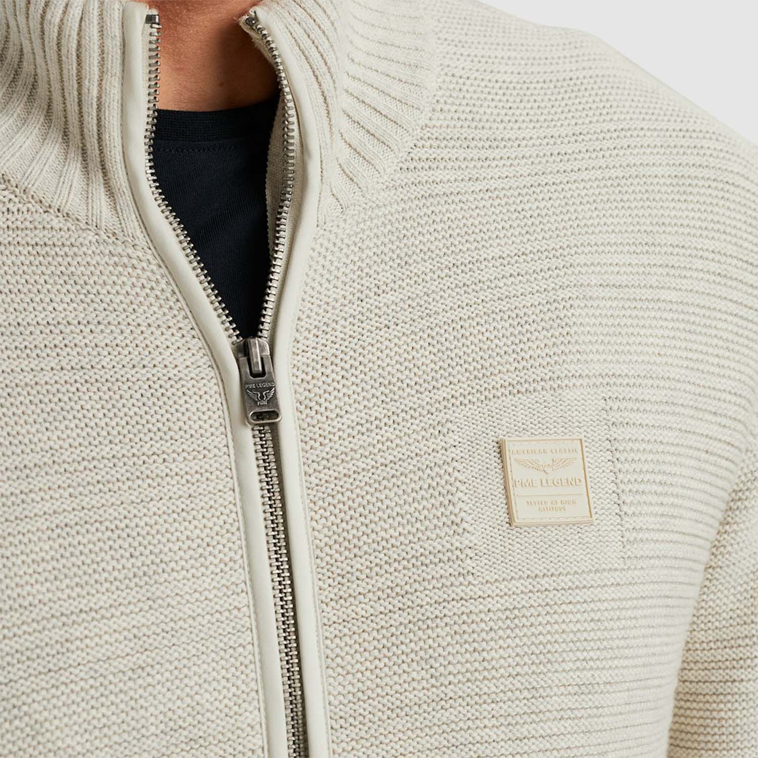 PME Legend  Zip Jacket Cotton Structure Knit