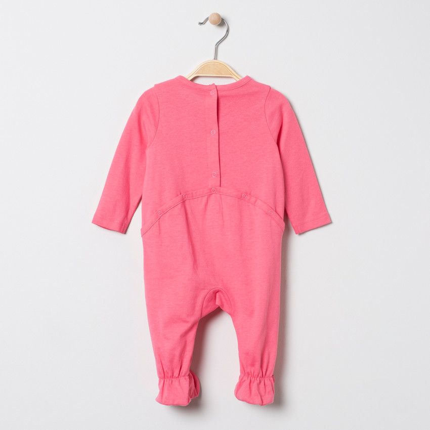 Dors-bien en jersey rose print coeur - Multicolore