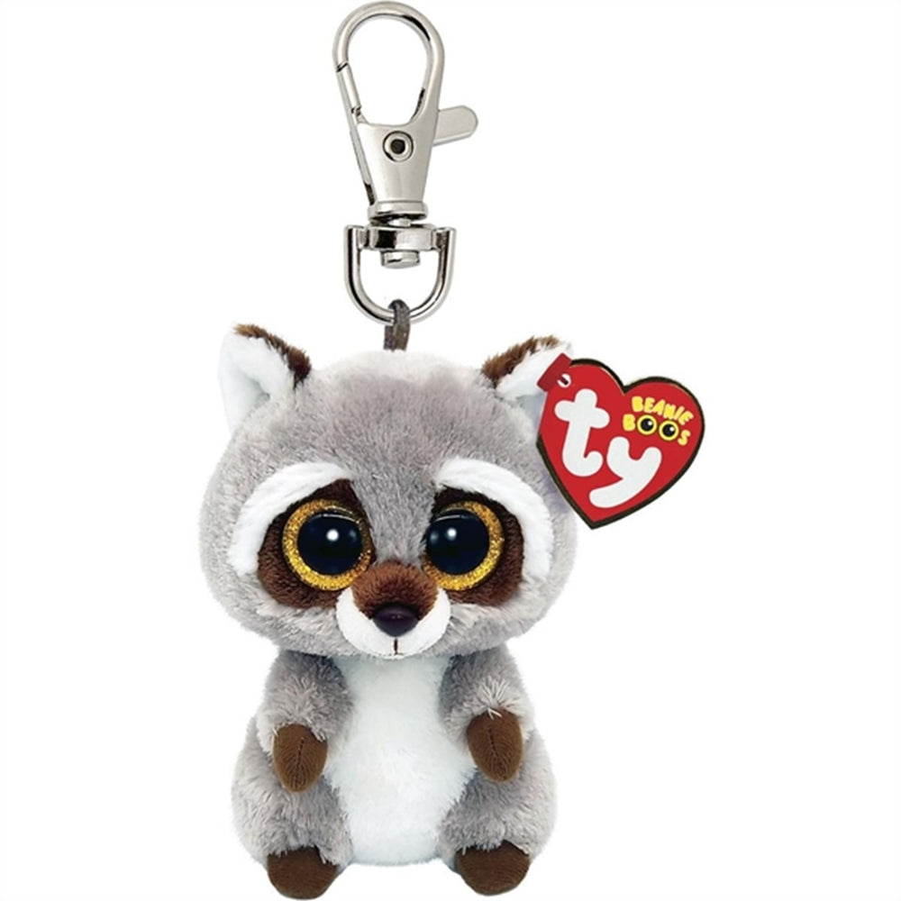 Beanie Boos Oakie - Gray Vaskebjørn Nøglering