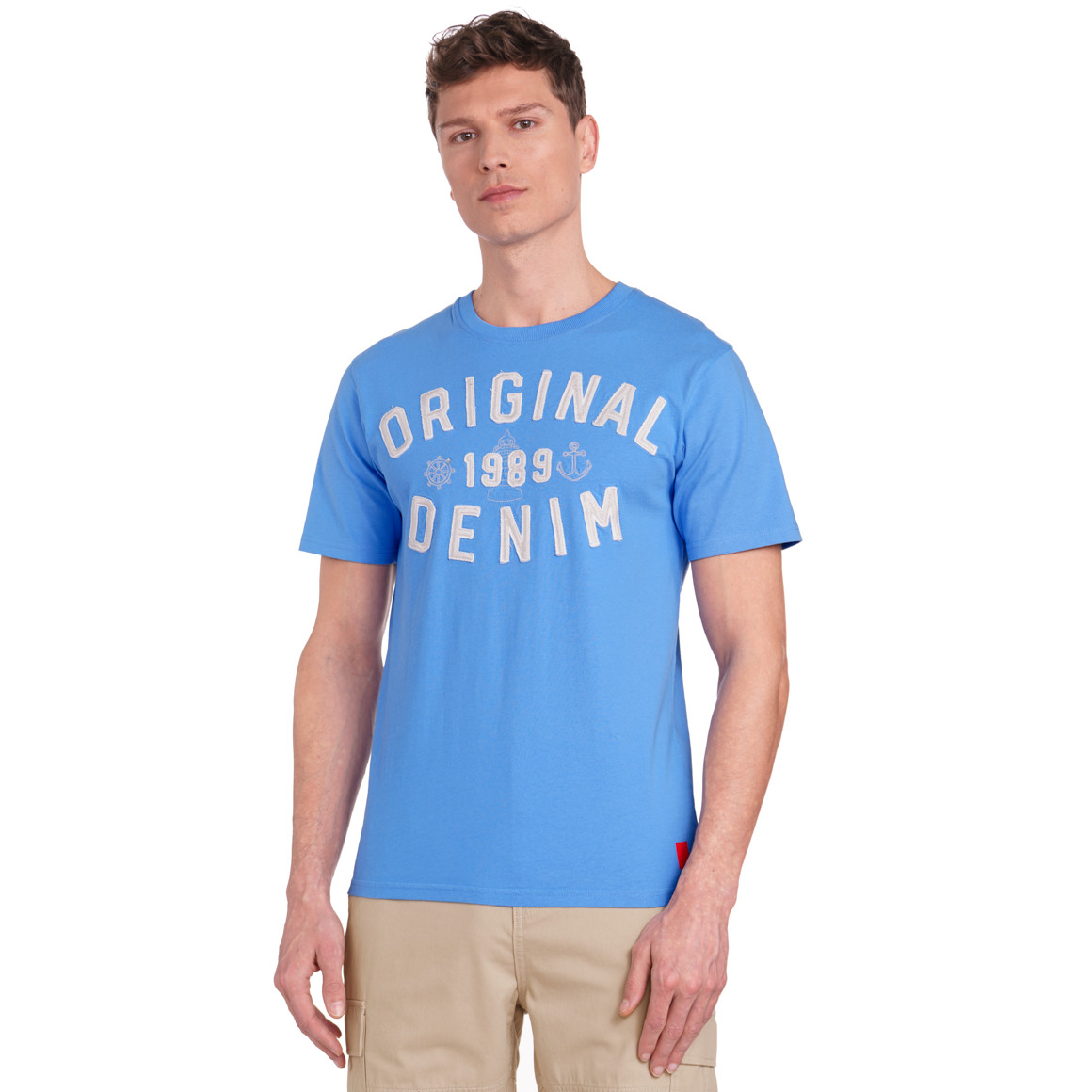 VanVaan Denim Herren T-Shirt aus Bio-Baumwolle hellblau