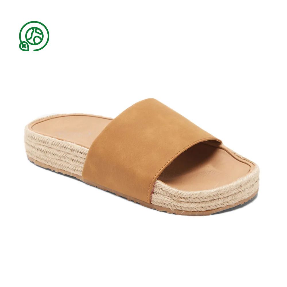 Roxy SLIPPY ESPADRILLE - Sandales Femme tan