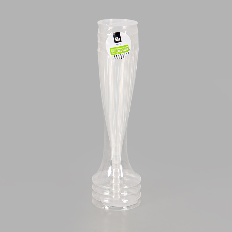 Lot de 4 flûtes transparent