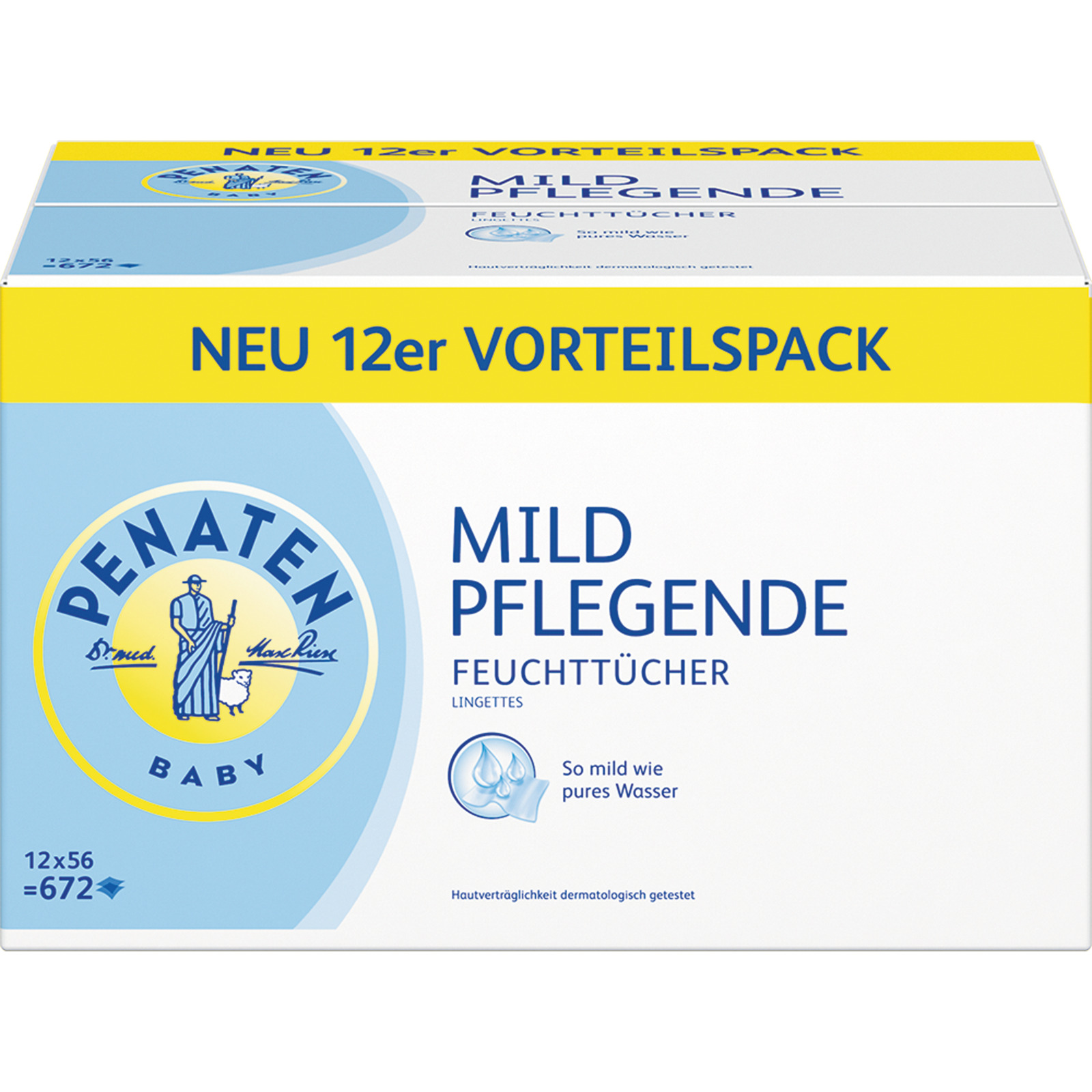 Penaten Feuchttücher mild pflegend 12 x 56 Stück