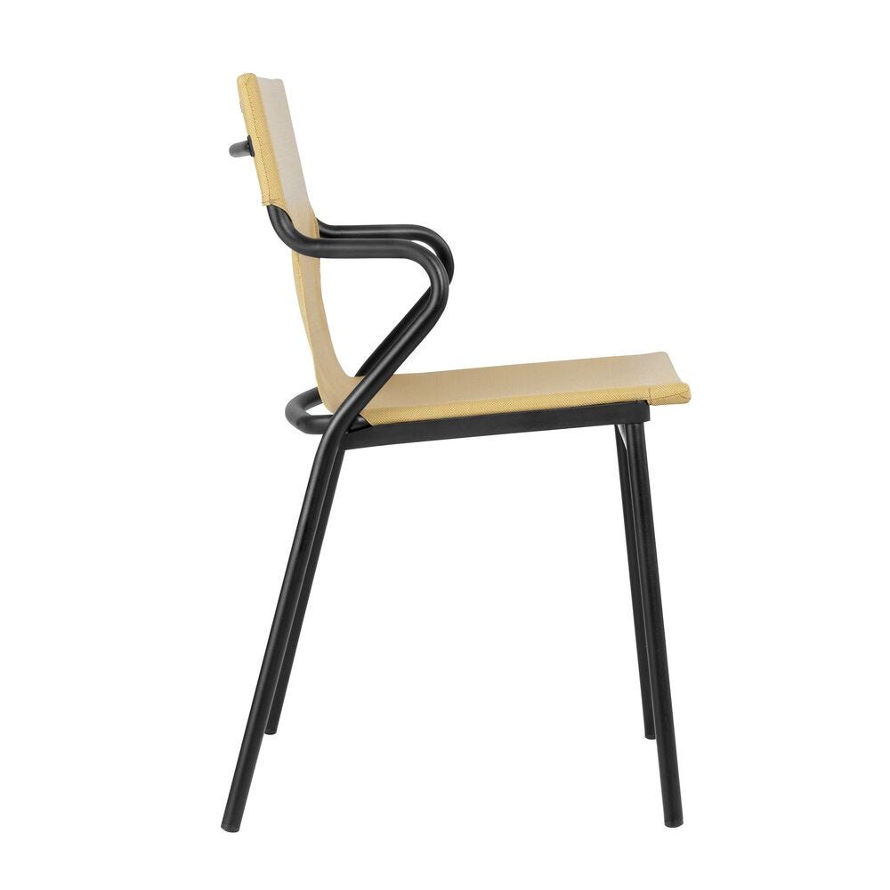 Sessel mit Großem Sitzkomfort Horizon Batyline® Duo Gelb Safran-Noir
