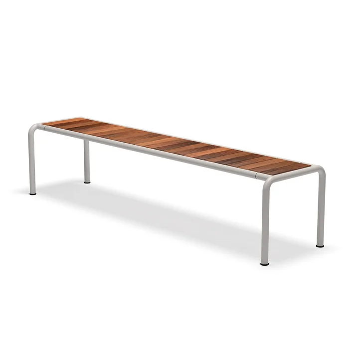 HOUE - AVANTI Gartenbank, lang, Esche / muted white