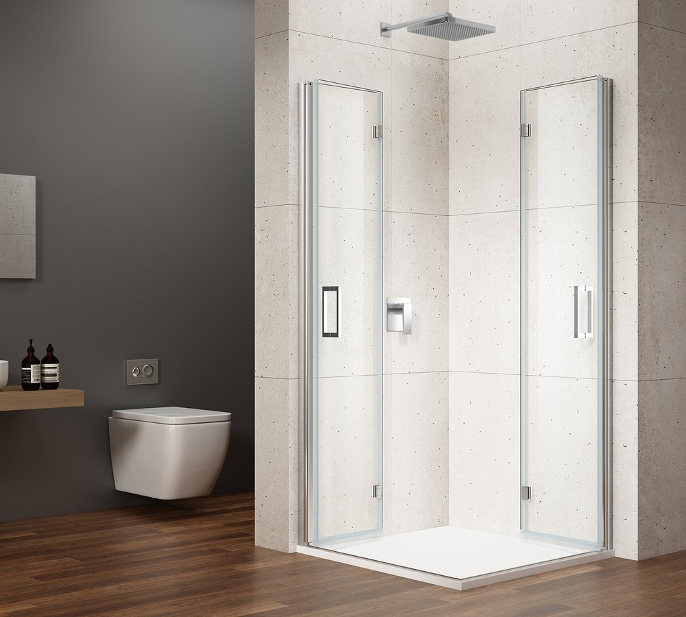 Gelco Loro douchecabine met vouwdeuren 70x70cm chroom