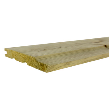 Rabatdeel vuren hout geschaafd 1,7 x 13,5 x 360 cm
