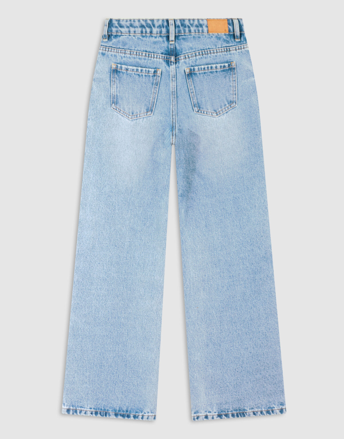 Parel Wide Leg Fit Jeans Blauw