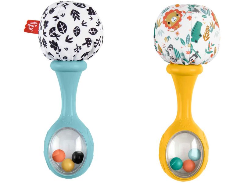 Fisher-Price Rumba-Rasseln Set mit 2 Rasseln für sensorisches Spielen