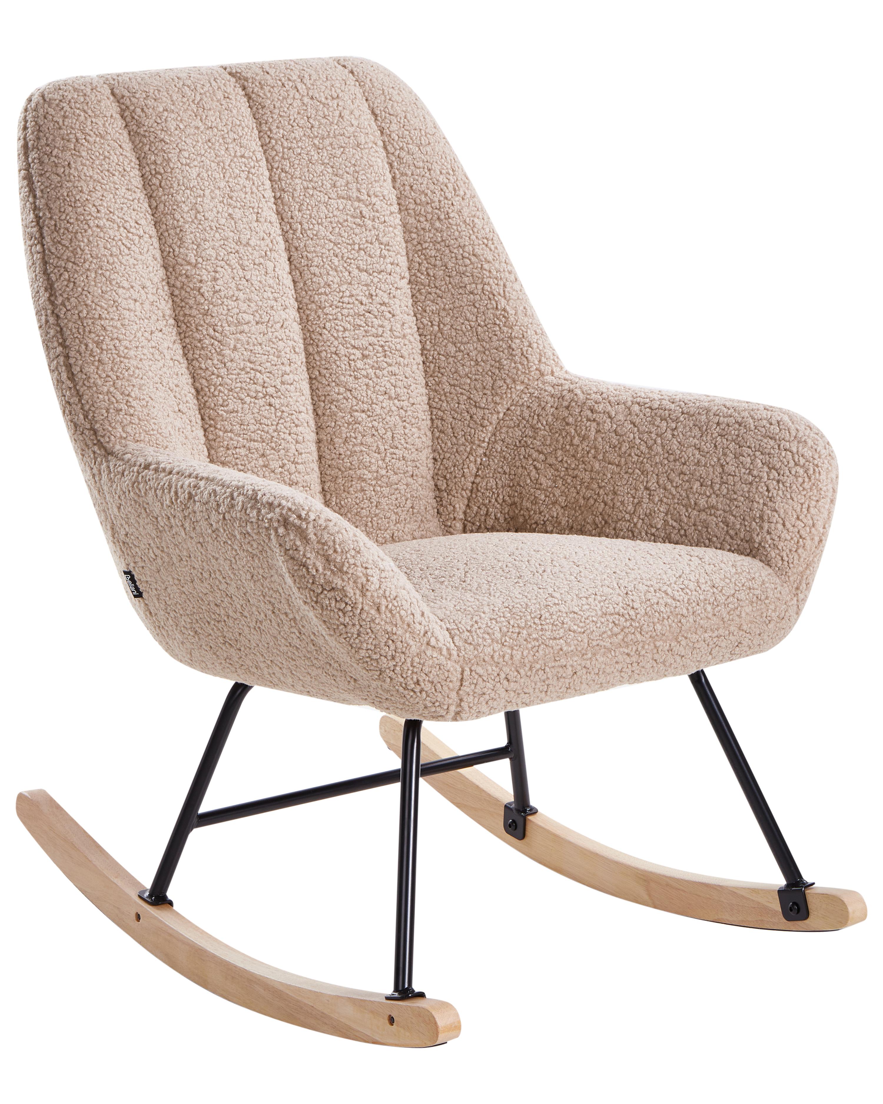 Schommelstoel KINNO Bouclé Beige