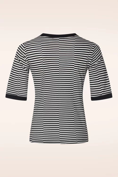 Mademoiselle YéYé Daily Solution t-shirt in zwart en wit