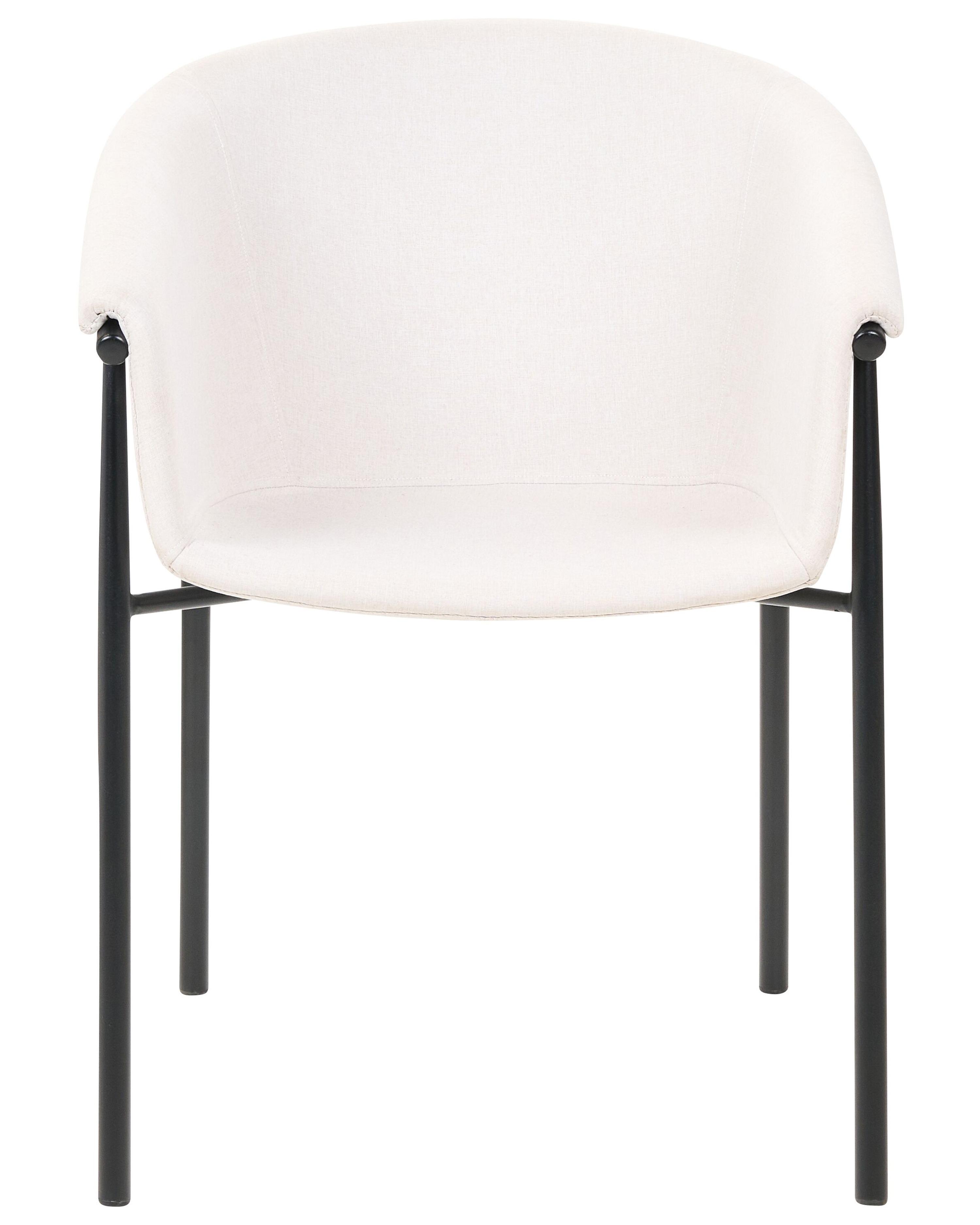 Set van 2 eetkamerstoelen AMES Lichtbeige